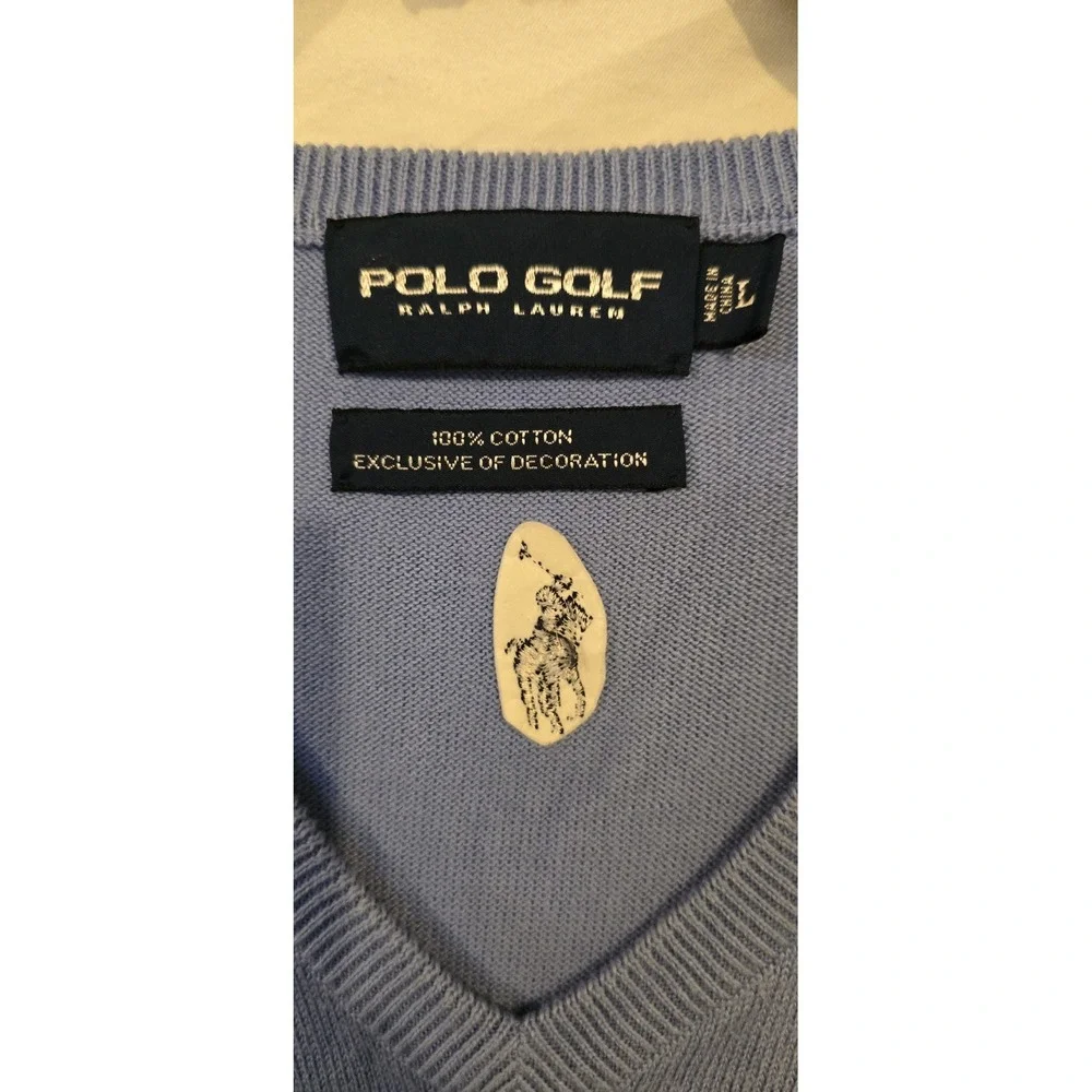 Polo Golf Ralph Lauren Blue Sweater Vest 2011‎ US Open Congressional